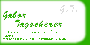 gabor tagscherer business card